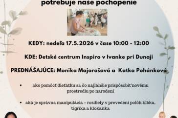 Prednáška – Každé bábätko po narodení potrebuje naše pochopenie